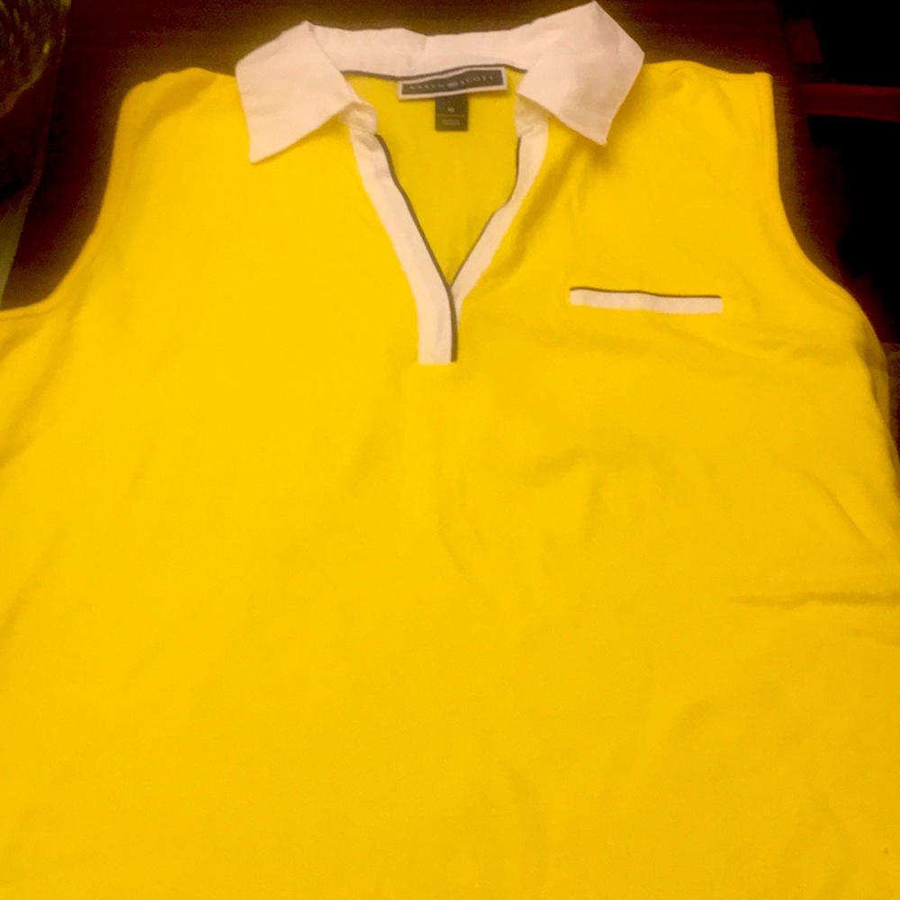 Karen Scott  M sleeveless cotton shirt